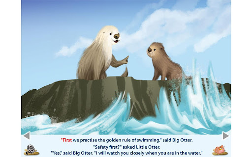 【免費書籍App】Little Otter Goes Fishing-APP點子