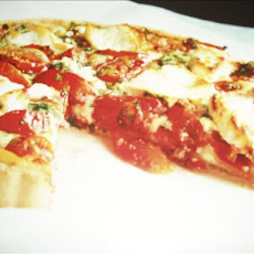 Fresh Tomato and Goats Cheese Quiche