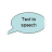 Text-2-speech mobile app icon