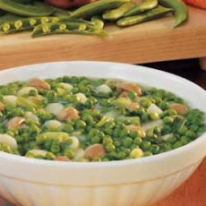 Gingered Peas and Water Chestnuts