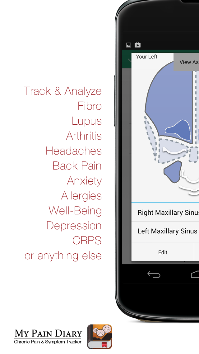Android application My Pain Diary screenshort