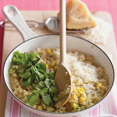 Barley Risotto with Corn and Basil