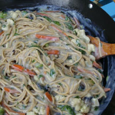 Herb Cream on Soba Pasta