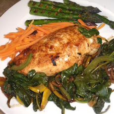 Chicken With Balsamic Glaze and Fresh Spinach