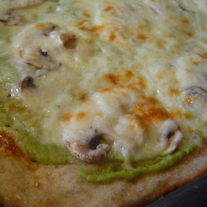 Two-Cheese Broccoli Pesto Flatbread