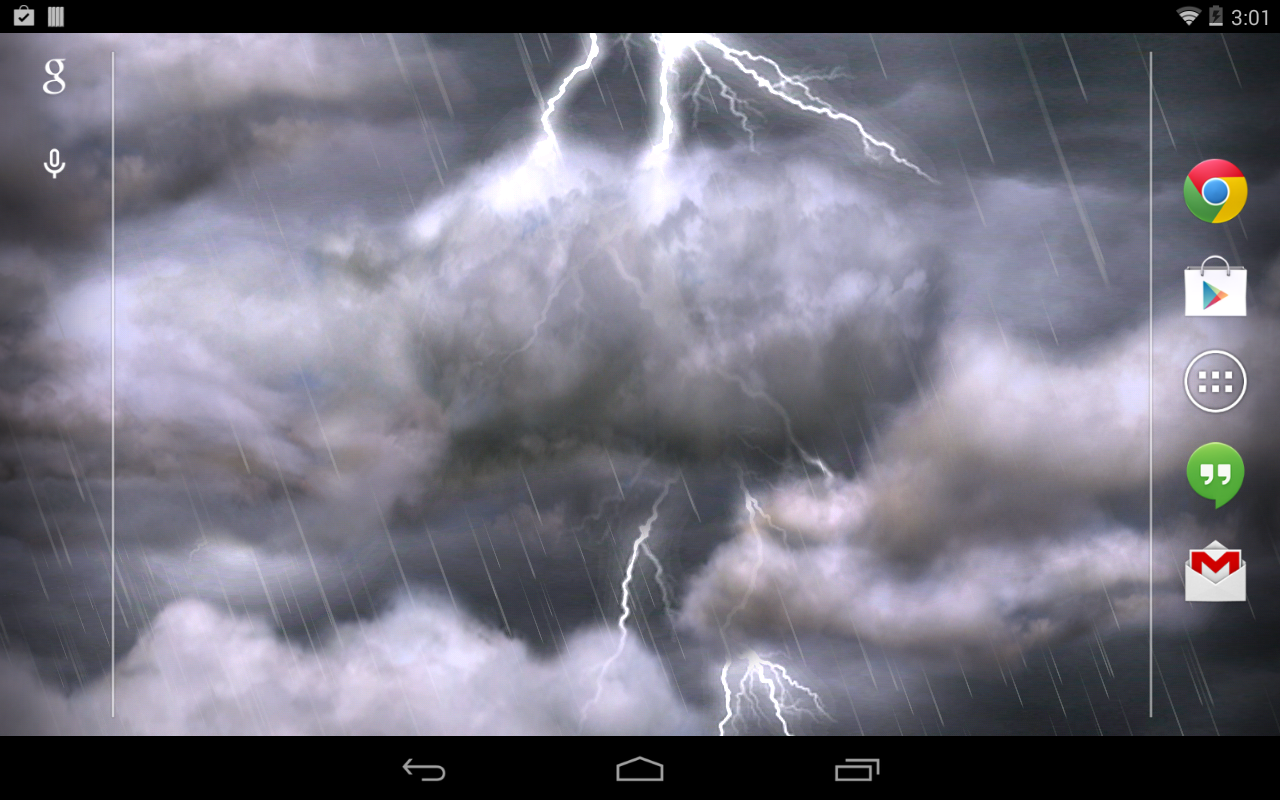 Android application Thunderstorm Live Wallpaper screenshort