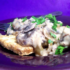 Baked Tofu With Mushroom Gravy