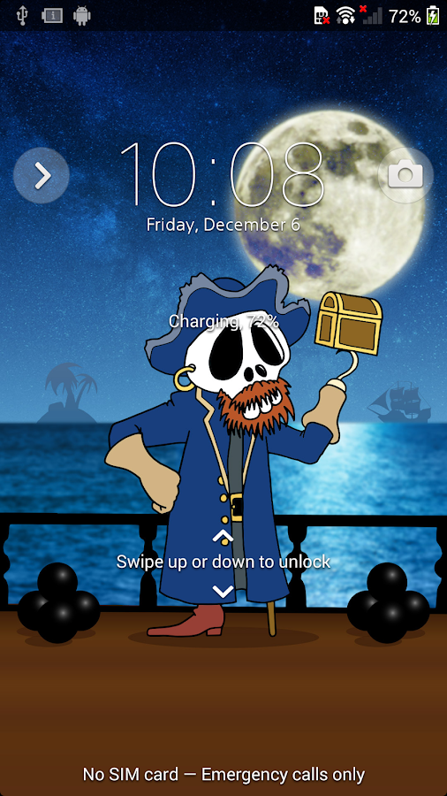    XPERIA™ Comic Pirate Theme- screenshot  