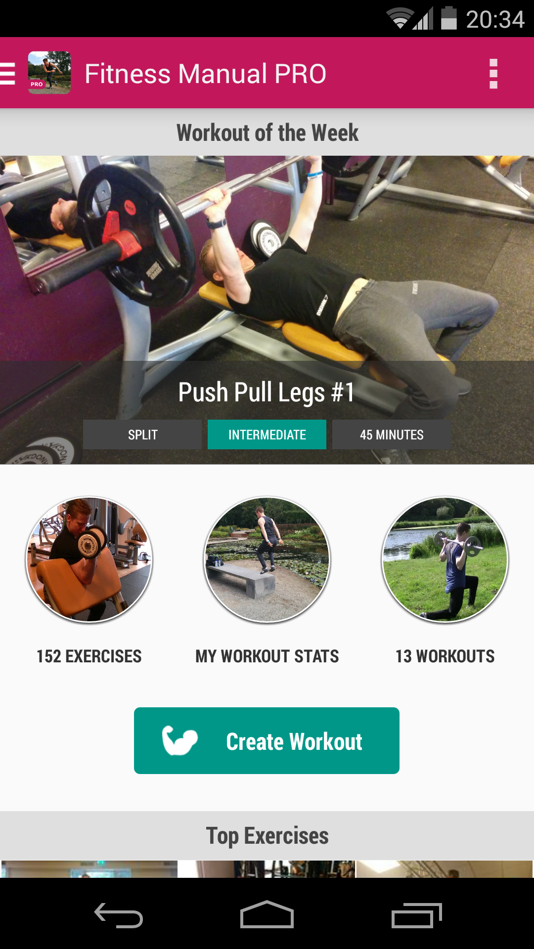 Android application Bodybuilding Exercises PRO screenshort