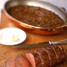 Beef Tenderloin With Shallot Mustard Sauce