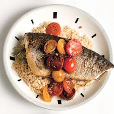 Rosemary Trout with Cherry-Tomato Sauce