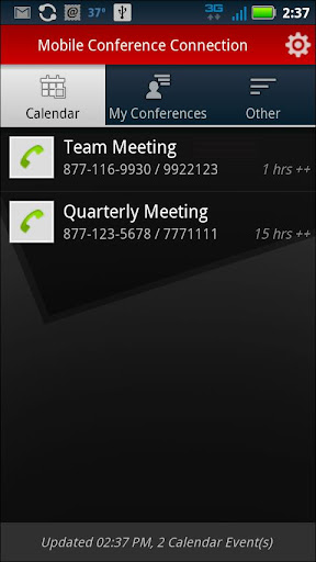 mobile-conference-connection for android screenshot