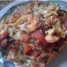 Spicy Shrimp And Scallops Pasta Casserole