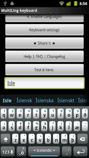 Icelandic Keyboard Plugin