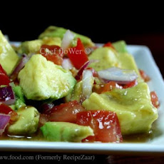 Tomato and Avocado Salad a La Caribe