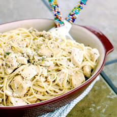 Lemon Chicken Spaghetti Toss