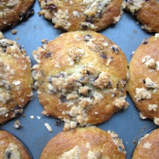 Choclate Chunk Muffins with Cocoa Nib Streusel