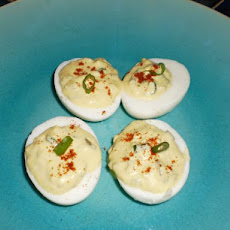 Horsey Deviled Eggs