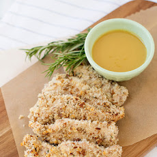 Rosemary and Pecan Chicken Tenders with Honey Mustard Dip