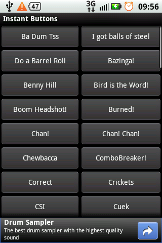 instant-buttons for android screenshot