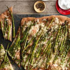Roasted Asparagus and Fontina Pizza