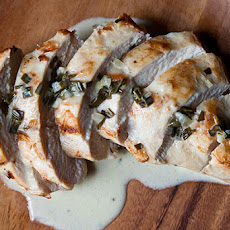 Chicken Breast with Cream of Herb Sauce