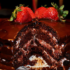 Chocolate-Covered Strawberry Cake