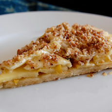Brie & Apple Tart With Medjool Crunch And A Gruyere Crust