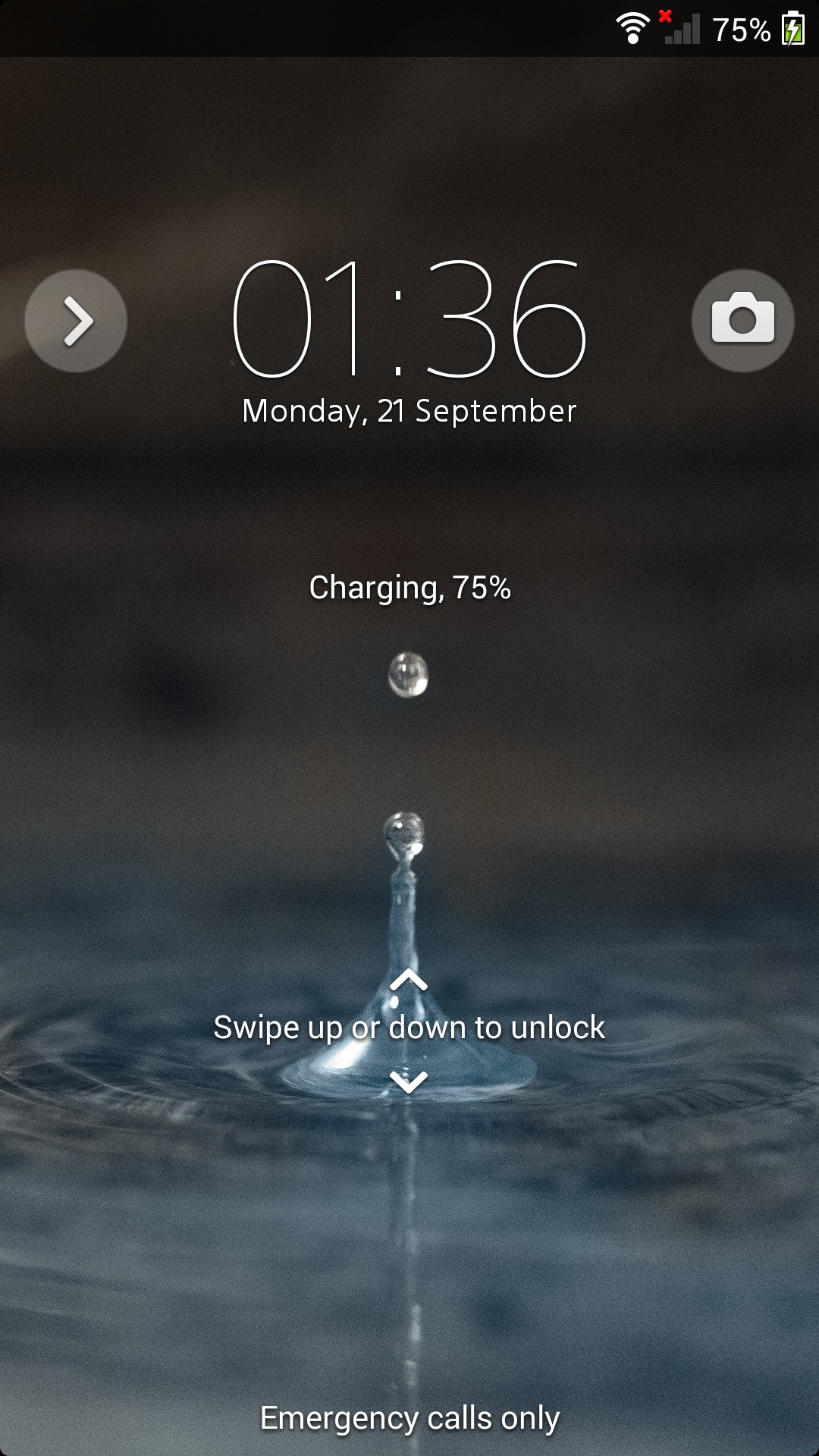 Android application XPERIA™ Blue Water Theme screenshort