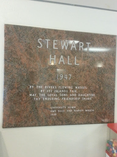 Stewart Hall Hymn Plaque