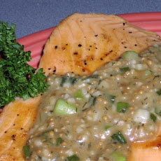 Salmon With Maple and Mustard Seed Sauce