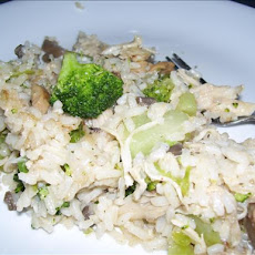 Chicken, Rice, and Broccoli Skillet