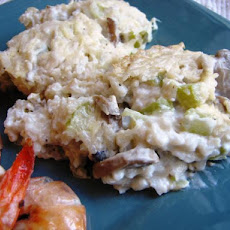 Lightened Creamy Mushroom-Rice Casserole