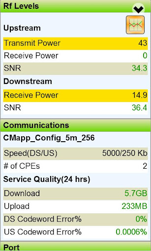 TechVizion Modem Diagnostics