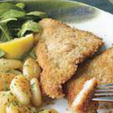 Veal or Pork Cutlets, Brown Butter Gnocchi and Dark Greens