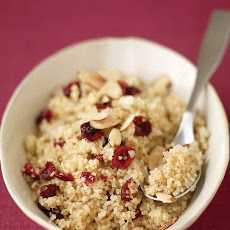 Bulgur Pilaf with Almonds and Dried Cranberries