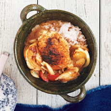 Chicken Thighs Braised in Garlic and White Wine
