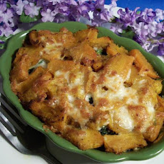 Creamy Butternut Squash and Spinach Gratin