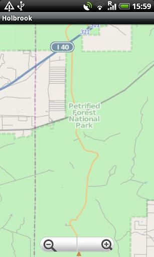 Holbrook Petrified Forest Map