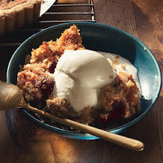 Pear, Almond, and Dried-Cherry Brown Betty