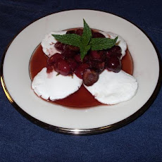 Cherry Compote over Goat Cheese