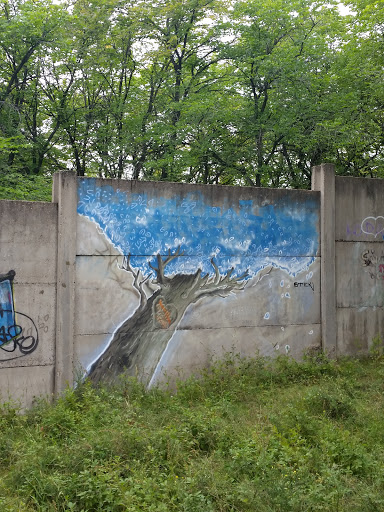 Graffiti Blue Tree