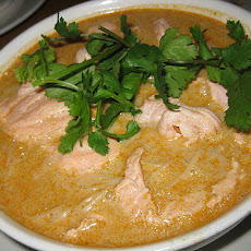 Salmon Cooked in Coconut Milk