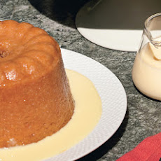 Steamed Persimmon Pudding with Cinnamon Crème Anglaise