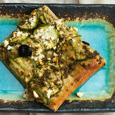 The Crisper Whisperer: Zucchini and Pesto Pizza
