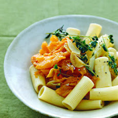 Rigatoni with Sweet Potato, Oregano, and Parmesan