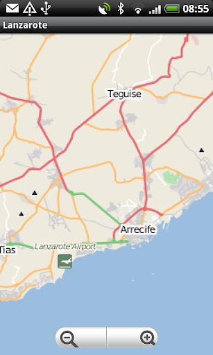 Lanzarote Fuerteventura map