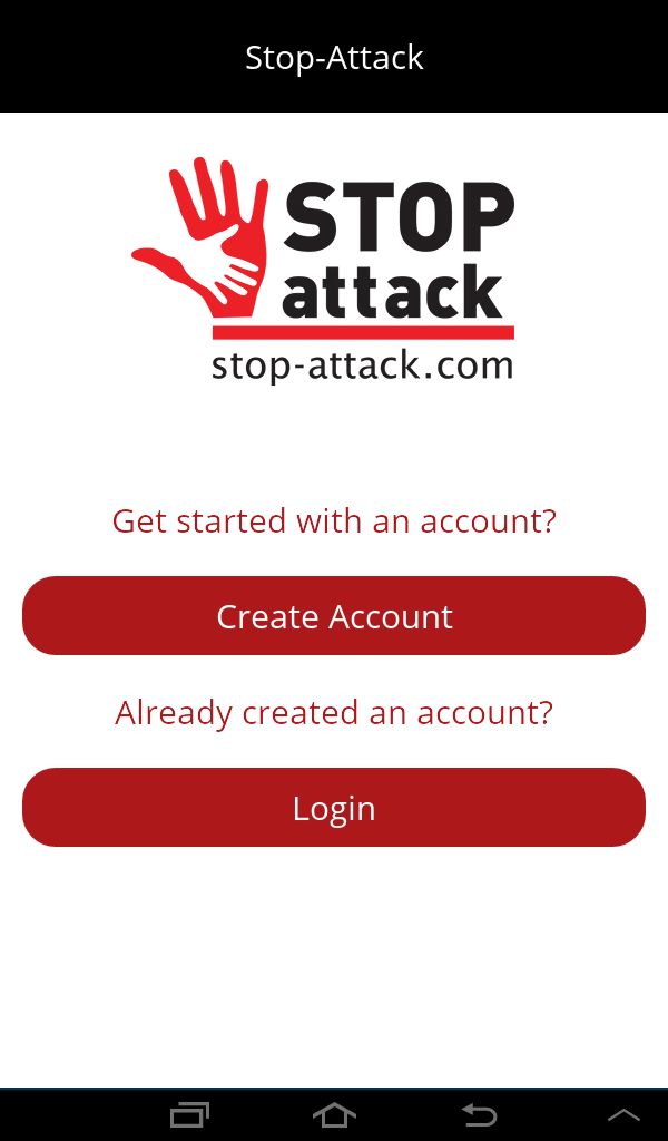 Android application Stop Attack ! screenshort