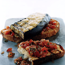 Eggplant and Smoked-Gouda Open-Faced Grilled Sandwiches