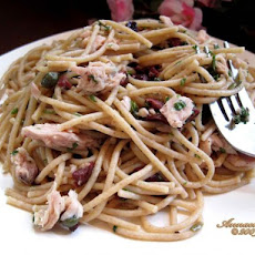 Tuna Pasta Salad With Warm Black Olive Vinaigrette